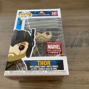 Marvel Funko Pop Bundle Thor w/Helmet, etc